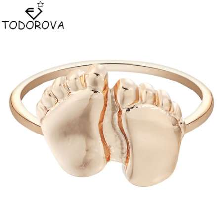 Todorova Gold Silver Baby Feet Hip Hop Ring Children Midi Finger Jewelry for Women Gift Super Discount Steampunk Accessories
Todorova Gold Silver Baby Feet Hip Hop Ring Children Midi Finger Jewelry for Women Gift Super Discount Steampunk Accessories