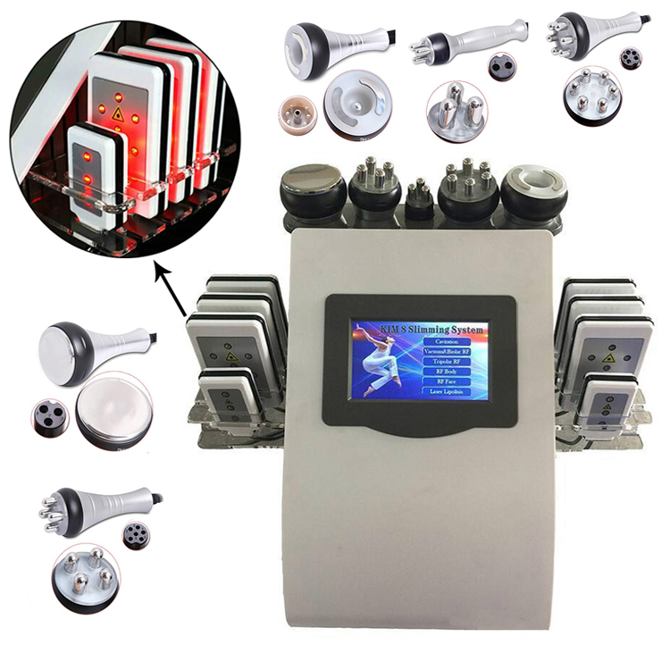 High Quality New 40k Ultrasonic liposuction Cavitation 8 Pads LLLT lipo Laser Slimming Machine Vacuum RF Skin Care Salon Spa Equipment/CE
High Quality New 40k Ultrasonic liposuction Cavitation 8 Pads LLLT lipo Laser Slimming Machine Vacuum RF Skin Care Salon Spa Equipment/CE