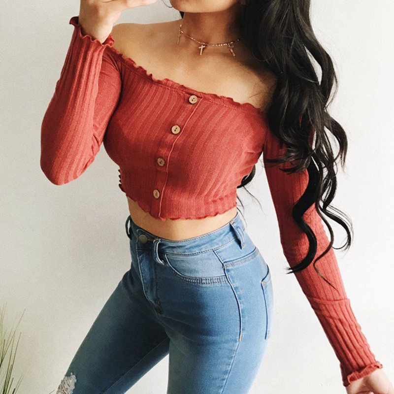 New Womens Sexy Ladies Frill Bardot Off Shoulder Jumper Ribbed Long Sleeve Crop Tops, Beige
New Womens Sexy Ladies Frill Bardot Off Shoulder Jumper Ribbed Long Sleeve Crop Tops, Beige