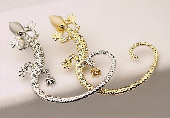Earcuff Fashion Ear Cuff Rhinestone Earrings Ear Cuff Luxury Golden Silver Plated Exaggerated Gecko Lizard Stud Earrings Jewelry Crystal
Earcuff Fashion Ear Cuff Rhinestone Earrings Ear Cuff Luxury Golden Silver Plated Exaggerated Gecko Lizard Stud Earrings Jewelry Crystal