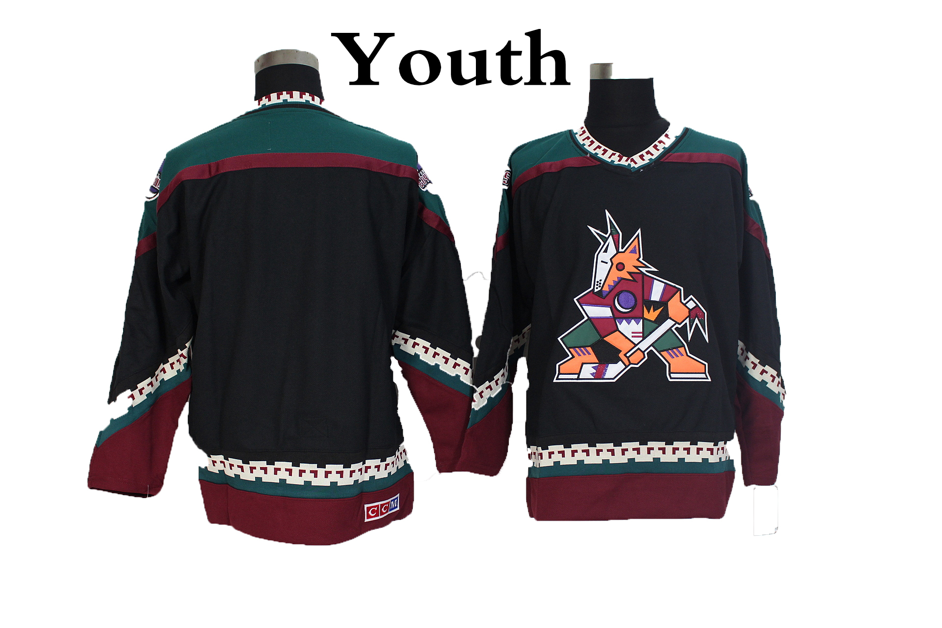 Youth Vintage Phoenix Coyotes Hockey Jerseys Black Blank Vintage Arizona Coyotes Retro Kids Jerseys CCM Stitched boys Hockey Shirts
Youth Vintage Phoenix Coyotes Hockey Jerseys Black Blank Vintage Arizona Coyotes Retro Kids Jerseys CCM Stitched boys Hockey Shirts