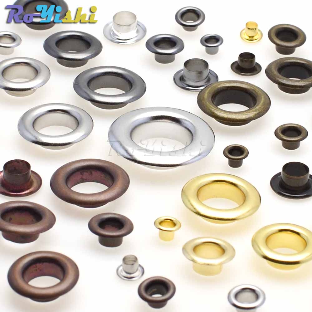 500pcs/lot Metal Eyelets Grommets 3MM 4MM 5MM 6MMfor Leather Craft DIY Scrapbooking Shoes Fashion Practical Accessories
500pcs/lot Metal Eyelets Grommets 3MM 4MM 5MM 6MMfor Leather Craft DIY Scrapbooking Shoes Fashion Practical Accessories