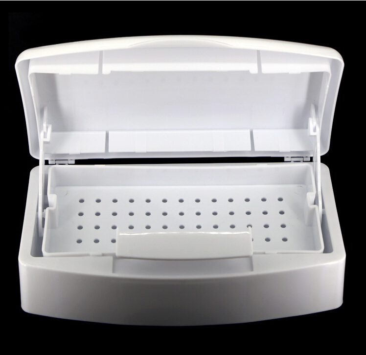 Manicure Plastic tray Sterilizing box Disinfection Cosmetology tool Disinfectant disc Nail disinfectant