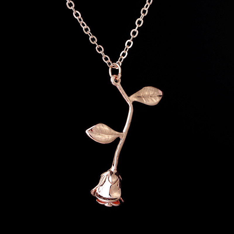 Rose Flower Charm Necklaces Gold Silver Rose Gold Delicate Rose Alloy Pendant Fashion Jewelry Holiday Gift
Rose Flower Charm Necklaces Gold Silver Rose Gold Delicate Rose Alloy Pendant Fashion Jewelry Holiday Gift