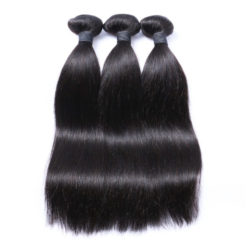 8A Brazilian Virgin Hair With Closure Extensions 3 Bundles Brazilian Straight Hair With 13x4 Lace Closure Unprocessed Remy Human Hair Weave