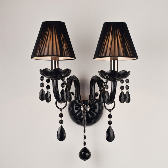 Black Crystal Wall Lamp Candle Led E14 Bulbs Black with/without Fabric Lampshade 1/2 head
Black Crystal Wall Lamp Candle Led E14 Bulbs Black with/without Fabric Lampshade 1/2 head