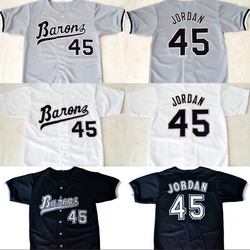 Michael #45 Jd Birmingham Barons Button Down Jersey White Black Grey 100% Stitched Custom Baseball Jerseys Any Name & Number Free Shipping
Michael #45 Jd Birmingham Barons Button Down Jersey White Black Grey 100% Stitched Custom Baseball Jerseys Any Name & Number Free Shipping