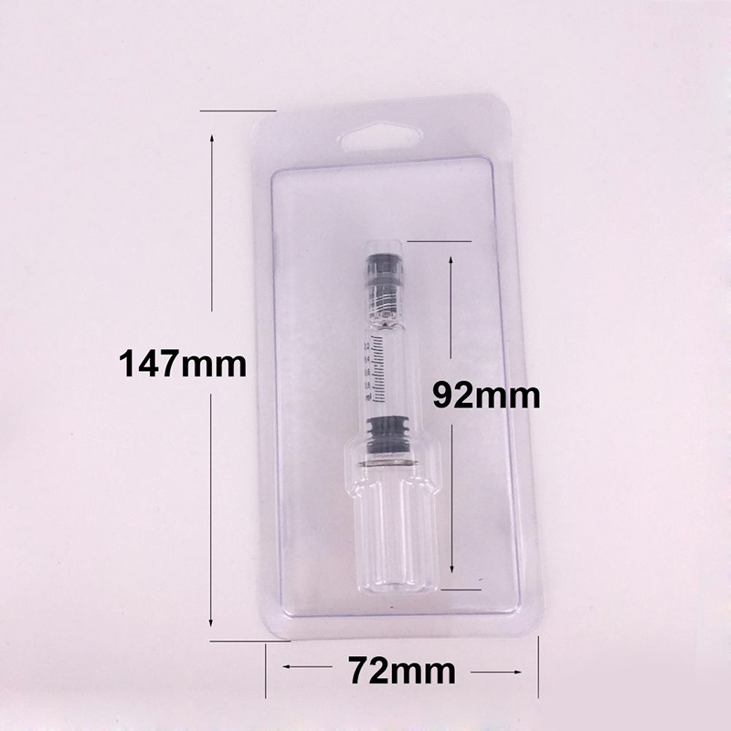 Clear Plastic Clam Shell Blister Packaging for Glass Syringe 1ml Disposable Vaporizer Thick oil Tank Luer Lock Luer Head Syringes Injection
Clear Plastic Clam Shell Blister Packaging for Glass Syringe 1ml Disposable Vaporizer Thick oil Tank Luer Lock Luer Head Syringes Injection