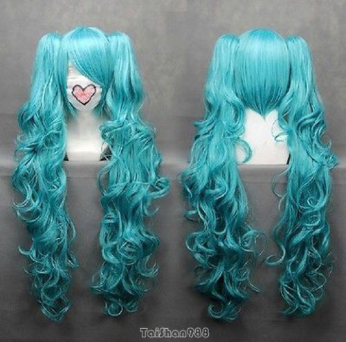 Long VOCALOID-hatsune Miku Blue Anime Cosplay Wig+2 Clip On Ponytail + Cap, Black;brown
Long VOCALOID-hatsune Miku Blue Anime Cosplay Wig+2 Clip On Ponytail + Cap, Black;brown