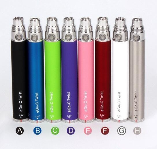 eGo-c Twist Battery for Electronic Cigarette Variable Voltage 3.2-4.8V 650mah 900mah 1100mah for all series eGo Kit E cigarette
eGo-c Twist Battery for Electronic Cigarette Variable Voltage 3.2-4.8V 650mah 900mah 1100mah for all series eGo Kit E cigarette
