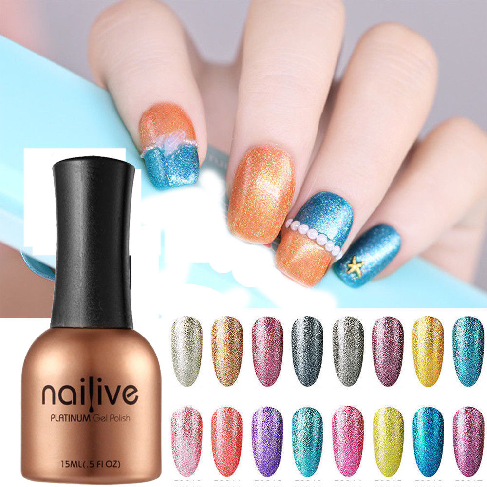 Gelike Nail Gel 15ML UV LED Platinum Gel Polish Long Lasting Glitter Nail Polish Hybrid Varnish Lucky Lacquer, 023
Gelike Nail Gel 15ML UV LED Platinum Gel Polish Long Lasting Glitter Nail Polish Hybrid Varnish Lucky Lacquer, 023