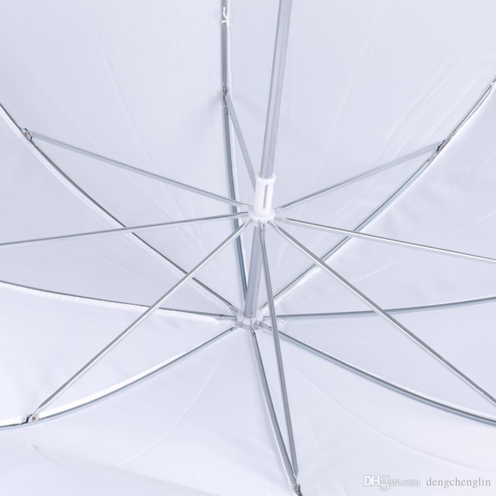 2 Pack 33"/84cm White Translucent Soft Umbrella for Photo and Video Studio Shooting free shipping