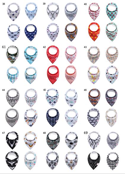Baby INS Fox Bibs Burp Cloths sets Bandana Infant Saliva cloth INS Triangle Bibs Newborn Cartoon Baby Bibs Newborn Burp Cloths KS001