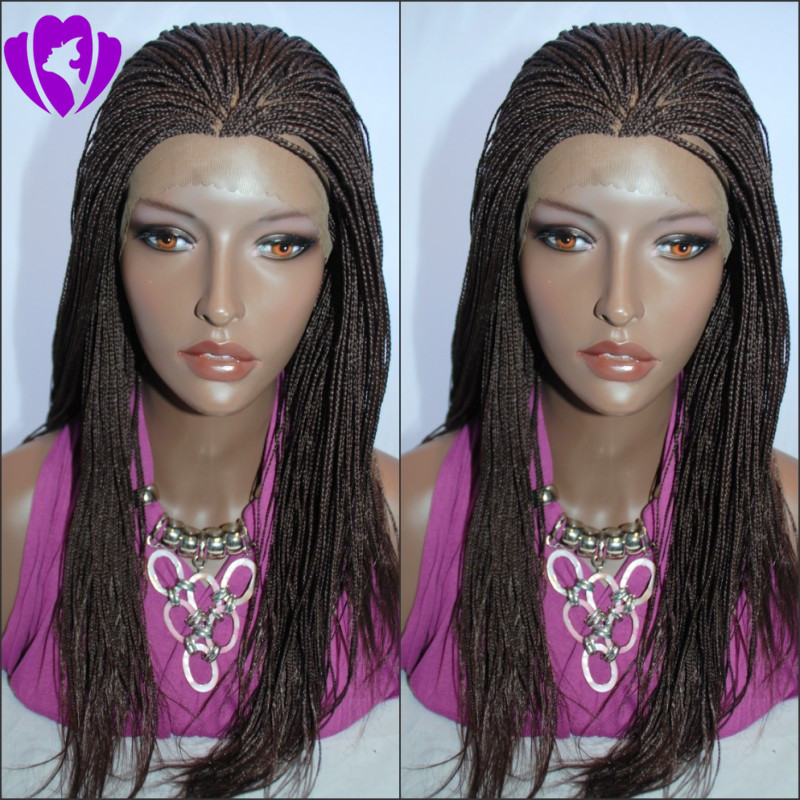 30inches long brazilian hair full lace front wig senegalese twist wig black/brown/blonde synthetic braided wigs for black women