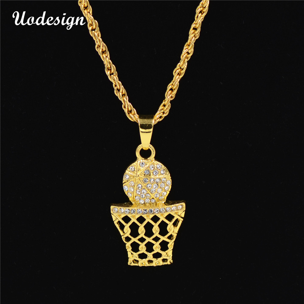 Wholesale 70cm Long New Basketball and Basket Alloy Charms Pendant Necklace Gold Chains for Mens HipHop Bling Bling Gift Box
Wholesale 70cm Long New Basketball and Basket Alloy Charms Pendant Necklace Gold Chains for Mens HipHop Bling Bling Gift Box