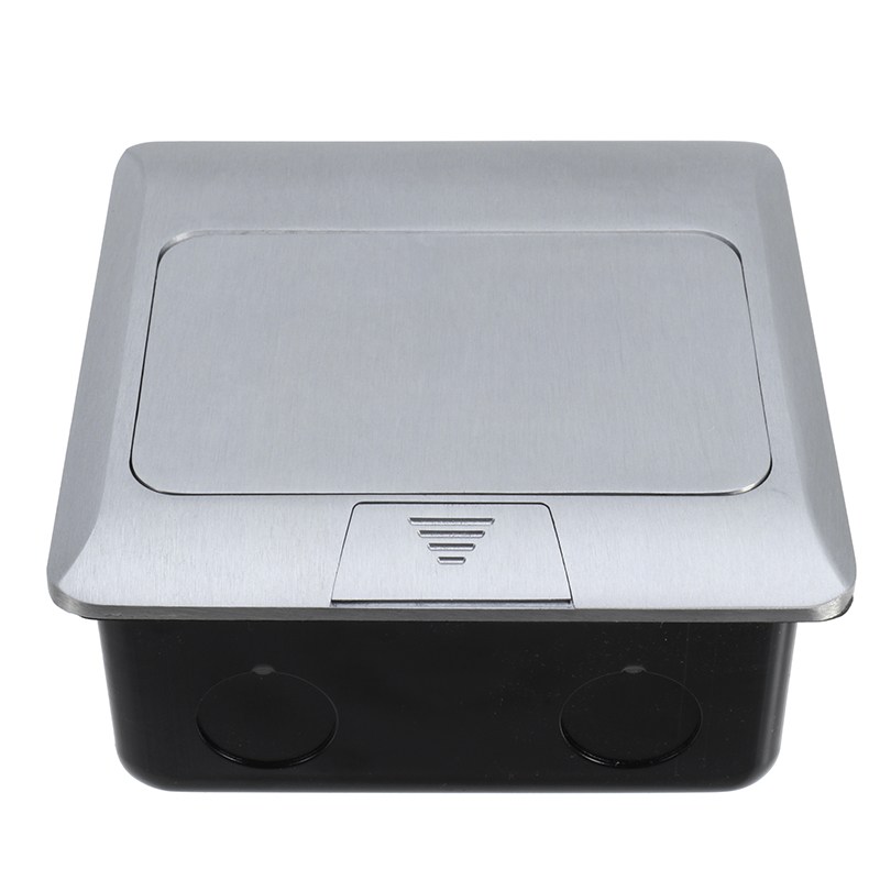 European floor socket with press made of aluminum or copper Silver/Yellow RU warehouse for ground with bottom box