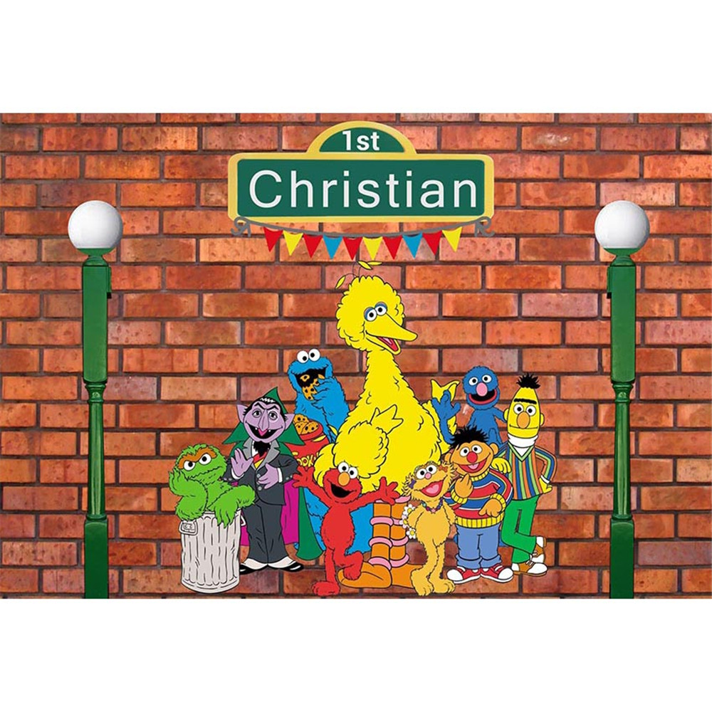 Customized Elmo World Sesame Street Backdrop Photography Red Brick Wall Baby Kids Children Birthday Party Photo Booth Background Vinyl
Customized Elmo World Sesame Street Backdrop Photography Red Brick Wall Baby Kids Children Birthday Party Photo Booth Background Vinyl