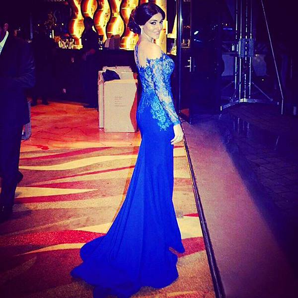 Elegant Sheer Neckline Lace Appliques Evening Dresses Lebanon Royal Blue Long Sleeves Arabic Mermaid Evening Gowns New Vestido Custom Made, Dark navy
Elegant Sheer Neckline Lace Appliques Evening Dresses Lebanon Royal Blue Long Sleeves Arabic Mermaid Evening Gowns New Vestido Custom Made, Dark navy