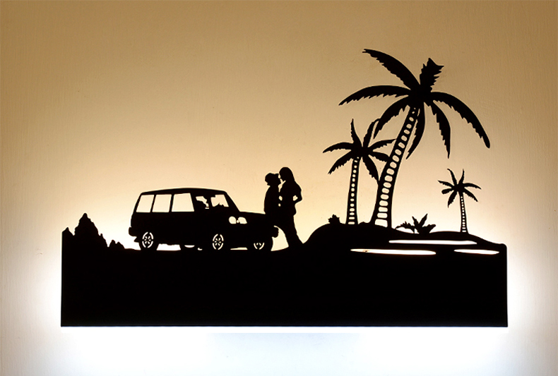New LED Wall Lamps Acrylic Lights Lamp Bedroom Office Living Room Bed Light Aluminum Car Elephant Lover Elk Creativity