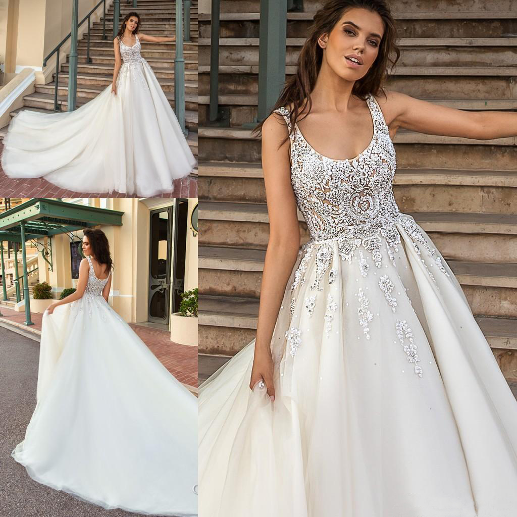Elegant Square A-Line Wedding Dresses Luxury Arabic Crystal Backless Sleeveless Garden Bridal Gowns Plus Size Custom Made Vestidos De Noiva, Ivory
Elegant Square A-Line Wedding Dresses Luxury Arabic Crystal Backless Sleeveless Garden Bridal Gowns Plus Size Custom Made Vestidos De Noiva, Ivory