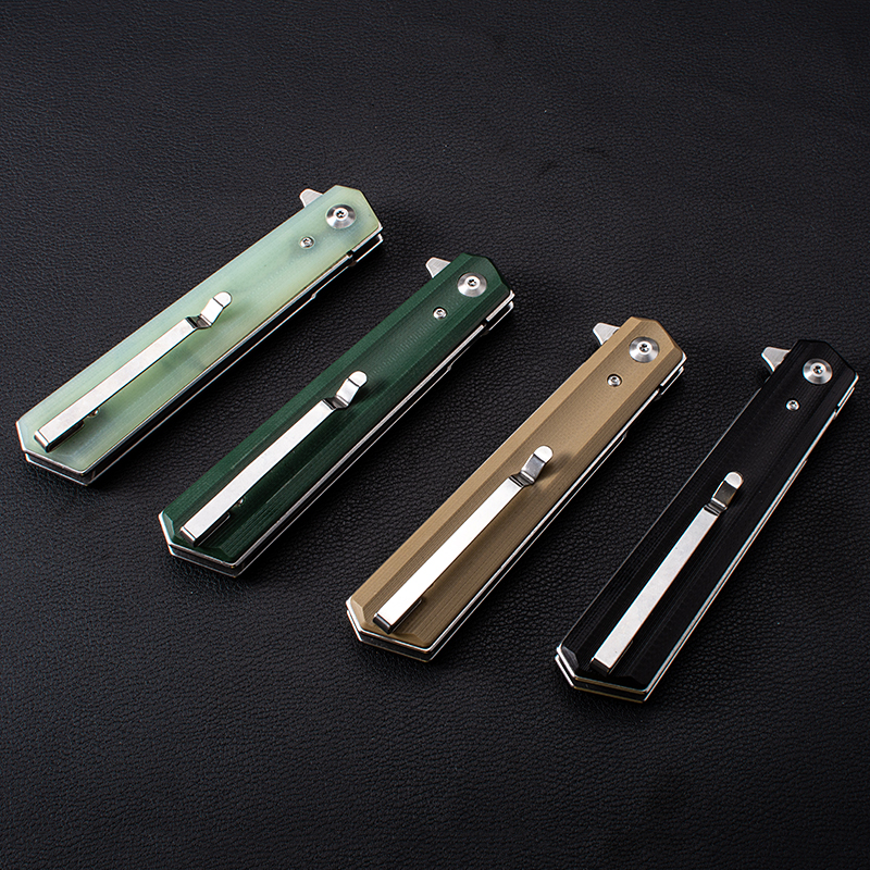 Ball Bearing Flipper Folding Knife 9Cr18Mov Sain Finish Drop Point Blade G10 Handle EDC Pocket Knives Xmas Gift
Ball Bearing Flipper Folding Knife 9Cr18Mov Sain Finish Drop Point Blade G10 Handle EDC Pocket Knives Xmas Gift