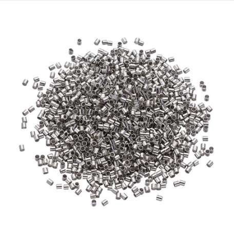 1.5mm Brass Tube Crimp End Beads Jewelry Findings for DIY Silver Platinum Color, hole: 1mm,about 1700pcs/10g
1.5mm Brass Tube Crimp End Beads Jewelry Findings for DIY Silver Platinum Color, hole: 1mm,about 1700pcs/10g