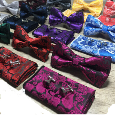Paisley Bow Tie Set Bow Tie And Hanky Cufflinks Set Silk Jacquard Woven Men Butterfly BowTie Pocket Square Handkerchief Suit Wed9138063
Paisley Bow Tie Set Bow Tie And Hanky Cufflinks Set Silk Jacquard Woven Men Butterfly BowTie Pocket Square Handkerchief Suit Wed9138063