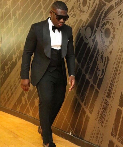 New Fashion Black Groom Tuxedos Shawl Lapel One Button Side Vent Man Wedding Suit Excellent Men Business Prom Blazer(Jacket+Pants+Tie+Vest)6