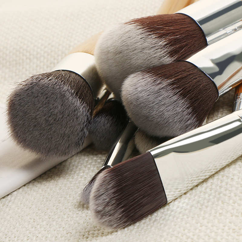 Makeup Brushes Cosmetics Tools Natural Bamboo Handle Eyeshadow Cosmetic Makeup Brush Set Blush Soft Brushes Kit With Sack BR003