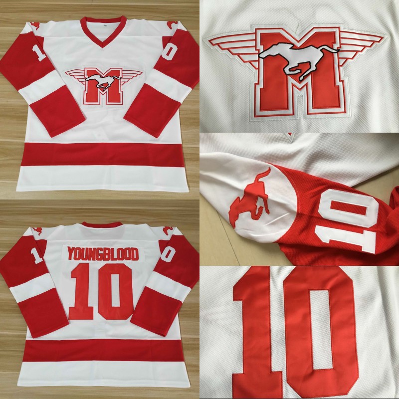 #10 SUTTON YOUNGBLOOD Movie Hamilton MUSTANGS Ice Hockey Jersey Mens 100% Stitched YOUNGBLOOD Hockey Jerseys White Free Shipping, 10 white
#10 SUTTON YOUNGBLOOD Movie Hamilton MUSTANGS Ice Hockey Jersey Mens 100% Stitched YOUNGBLOOD Hockey Jerseys White Free Shipping, 10 white