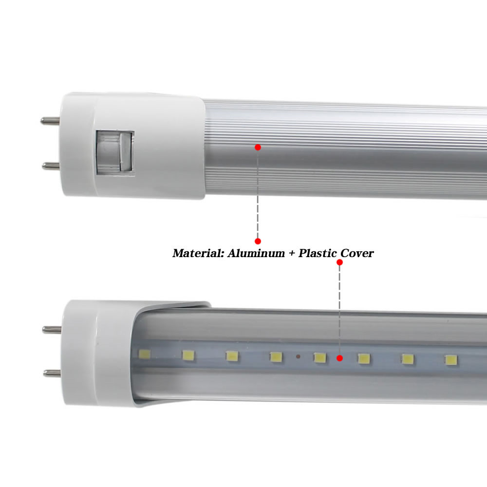 LED G13 Bulbs Tubes 4 Feet FT 4ft LED Tube 18W 22W T8 Fluorescent Light 6500K Cold White Factory Wholesale US Stock CNSUNWAY LIGHTING Garage Shop Ceil