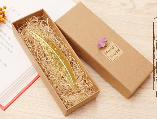 Real Image Wedding Mini Metal Gold Sliver Feather BookMarks 5 Style Wedding Supplies Book Marks Wedding Guest Gifts Support Mix Pls Remard