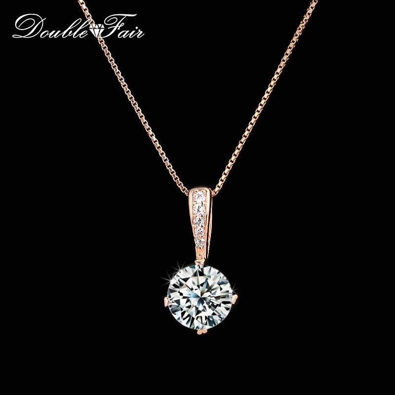 Double Fair Style Chain Necklaces & Pendants Silver/Rose Gold Color Fashion Cubic Zirconia Wedding Jewelry For Women DFN426
Double Fair Style Chain Necklaces & Pendants Silver/Rose Gold Color Fashion Cubic Zirconia Wedding Jewelry For Women DFN426