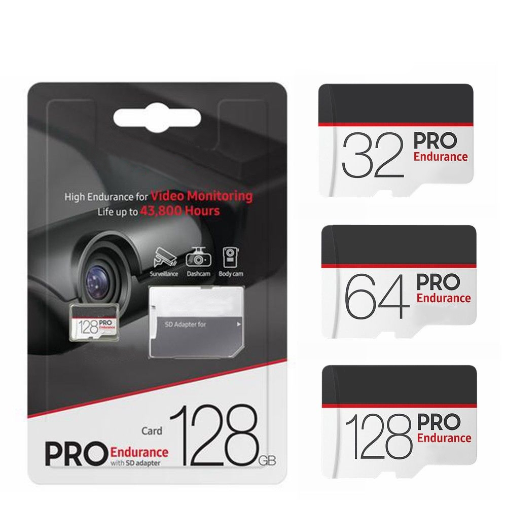 2018 Hot New PRO PRO Endurance White 64/128/256GB C10 TF Flash Card 10 Free SD Adapter Retail Blister Packaging Epacket DHL Free Shipping
2018 Hot New PRO PRO Endurance White 64/128/256GB C10 TF Flash Card 10 Free SD Adapter Retail Blister Packaging Epacket DHL Free Shipping