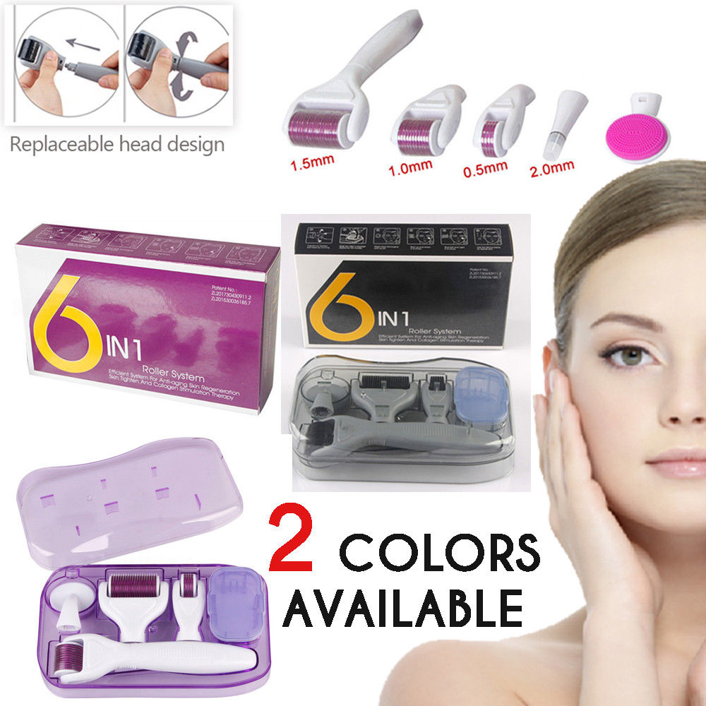 DRS Dermaroller System 6 in 1 Titanium Derma Roller Scar Facial Brush Micro Needle Therapy Skin Care Kit
DRS Dermaroller System 6 in 1 Titanium Derma Roller Scar Facial Brush Micro Needle Therapy Skin Care Kit