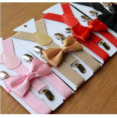 1PC Kids Elastic Suspenders & Bow Tie Matching Tuxedo Suit Unisex Boys Girls Bowtie Children Costume Adjustable
1PC Kids Elastic Suspenders & Bow Tie Matching Tuxedo Suit Unisex Boys Girls Bowtie Children Costume Adjustable