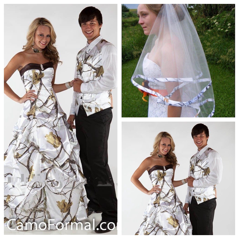 2018 Sweetheart Full Camo Real Tree Camouflage Wedding Dress Lace Up Back Floor Length Bridal Gowns Custom Satin Country, Same as image
2018 Sweetheart Full Camo Real Tree Camouflage Wedding Dress Lace Up Back Floor Length Bridal Gowns Custom Satin Country, Same as image