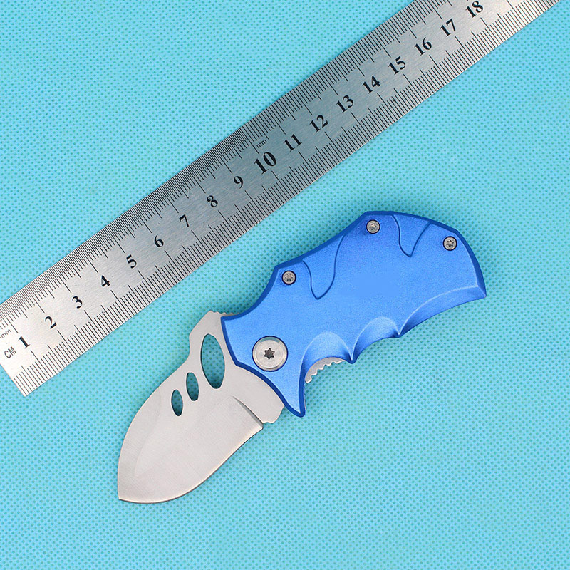 2 Handle Colors BK EDC Folding Knife 440C 57HRC Blade Aluminum Handles Pocket Folder Knives with Retail Paper box Xmas Gift