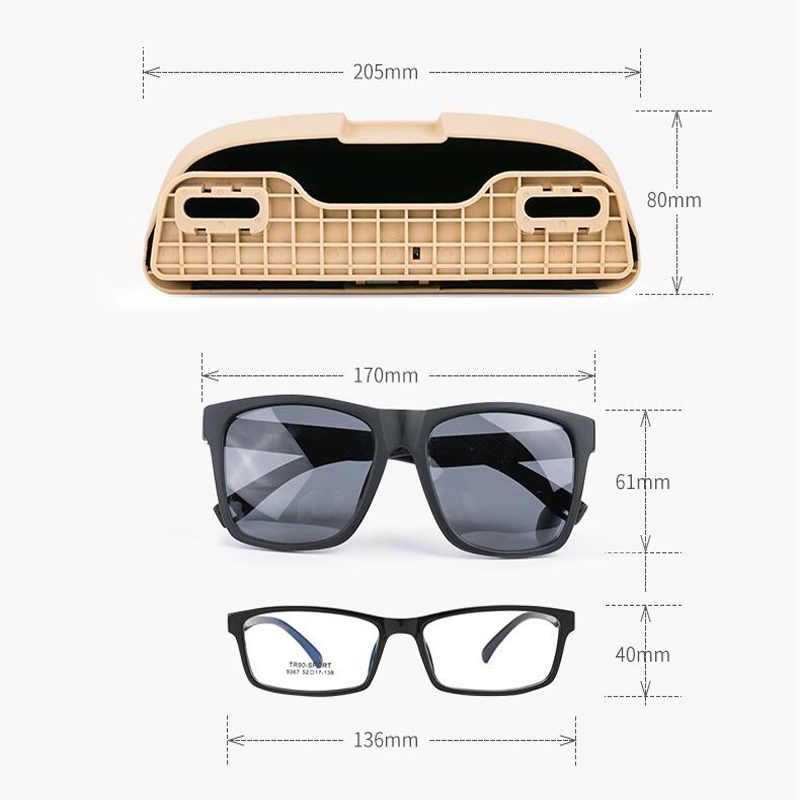 Car Glasses Box Storage Holder Sunglasses Case for BMW X1 X5 X6 F25 F15 F85 F20 F21 F30 F35 F80 F32 F33 F48 F82 F83 F10 F18 F11 E90 G30 G01