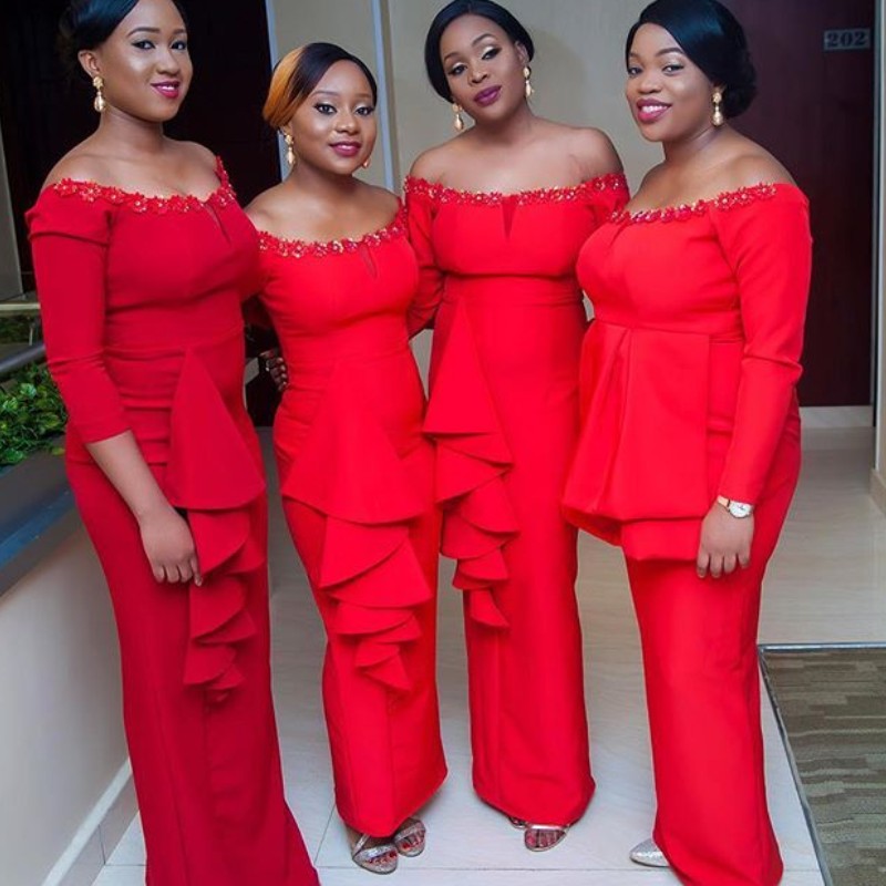 Elegant Satin Sheath Bridesmaids Dresses Beads Applique Off Shoulder Long Sleeves Peplum Wedding Guest Dress 2018 Cheap Long Prom Dress
Elegant Satin Sheath Bridesmaids Dresses Beads Applique Off Shoulder Long Sleeves Peplum Wedding Guest Dress 2018 Cheap Long Prom Dress
