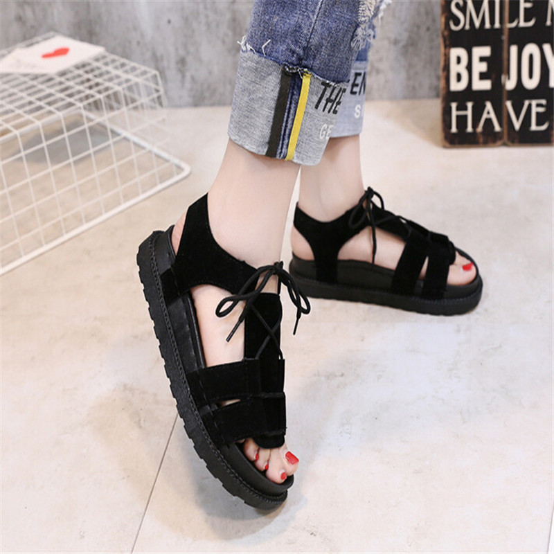 free shipping Roman sandals female summer 2018 new student Korean ulzzang wild flat bottom slope with lace beach shoes tide, Light tan
free shipping Roman sandals female summer 2018 new student Korean ulzzang wild flat bottom slope with lace beach shoes tide, Light tan