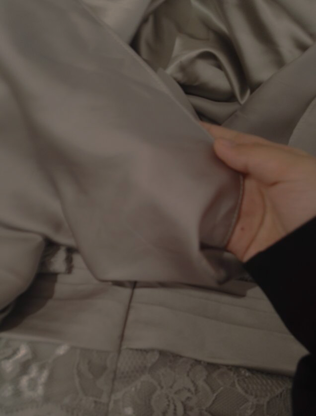 Elegant Mother of the Bride Dresses Light Gray Satin Chiffon with Lace Top Zipper Back Mother's Dresses Off Shoulder Custom Made Plus Size