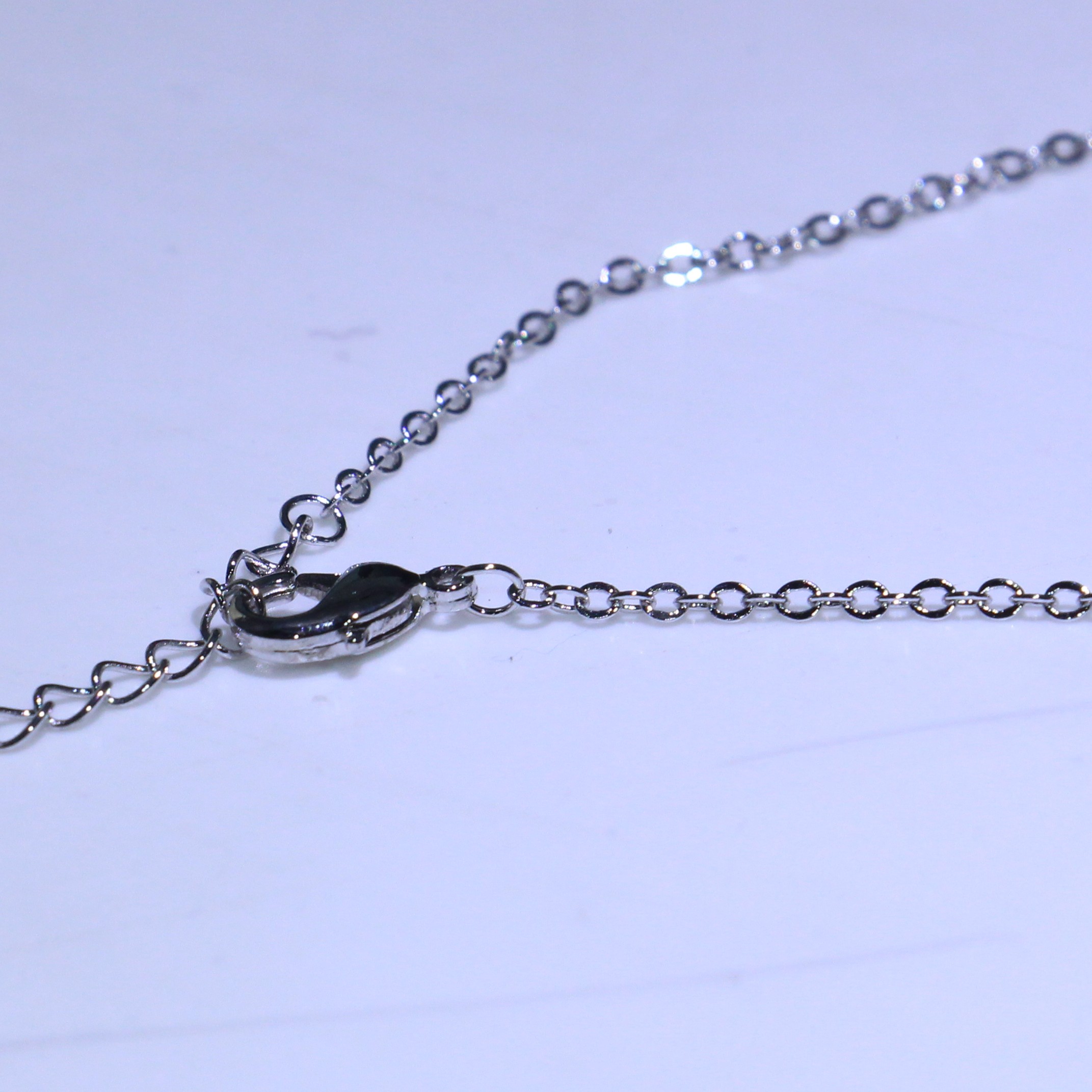 Exquisite Infinity Sterg Sier Princess Cut White Topaz Dia Pendant Necklace 9a9a