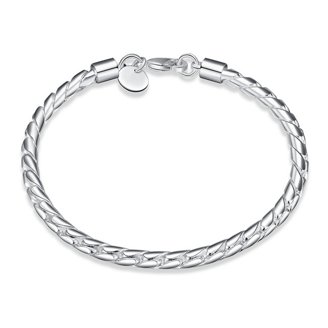 Small twisted rope hand chain sterling silver plated bracelet ;Hot sale men and women 925 silver bracelet SPB210
Small twisted rope hand chain sterling silver plated bracelet ;Hot sale men and women 925 silver bracelet SPB210