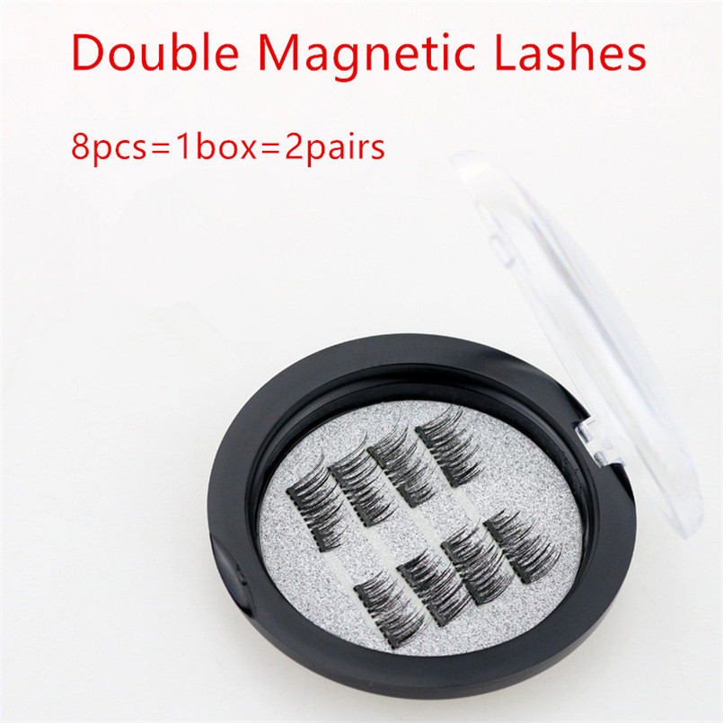 8pcs=1box=2pairs Best quality Double Magnetic Lashes 3D Mink Reusable Fasle Eyelash Without Glue dhl free Shipping
8pcs=1box=2pairs Best quality Double Magnetic Lashes 3D Mink Reusable Fasle Eyelash Without Glue dhl free Shipping