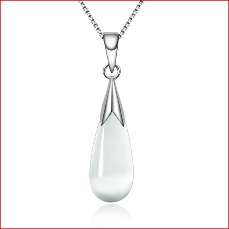 New Fashion Pink White Opal Cats Eye Stone Water Drop Pendant Water-wave Chain Women Bridal Wedding Jewelry Necklace, Silver
New Fashion Pink White Opal Cats Eye Stone Water Drop Pendant Water-wave Chain Women Bridal Wedding Jewelry Necklace, Silver