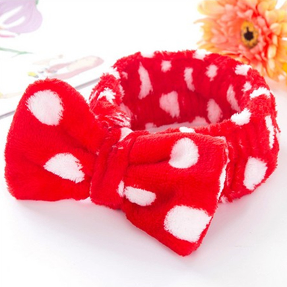 Spa Bath Shower Make Up Wash Face Cosmetic Headband Hair Band Velvet Headband hair band cosmetic headbands