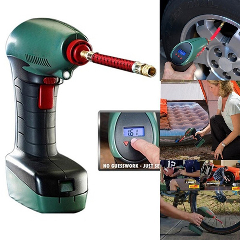 Universal Portable Handheld Electric Auto Car Tire Inflator Pump Air Compressor Tire Inflator Tool for Outdoor Sport Ball Toys