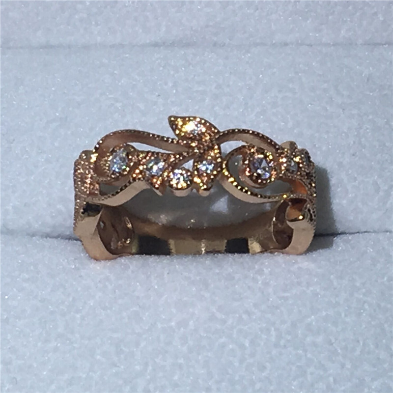 Trendy Flower Jewelry Women Diamonique Cz Rings Rose gold Filled Engagament wedding Band ring for women Best Gift
Trendy Flower Jewelry Women Diamonique Cz Rings Rose gold Filled Engagament wedding Band ring for women Best Gift