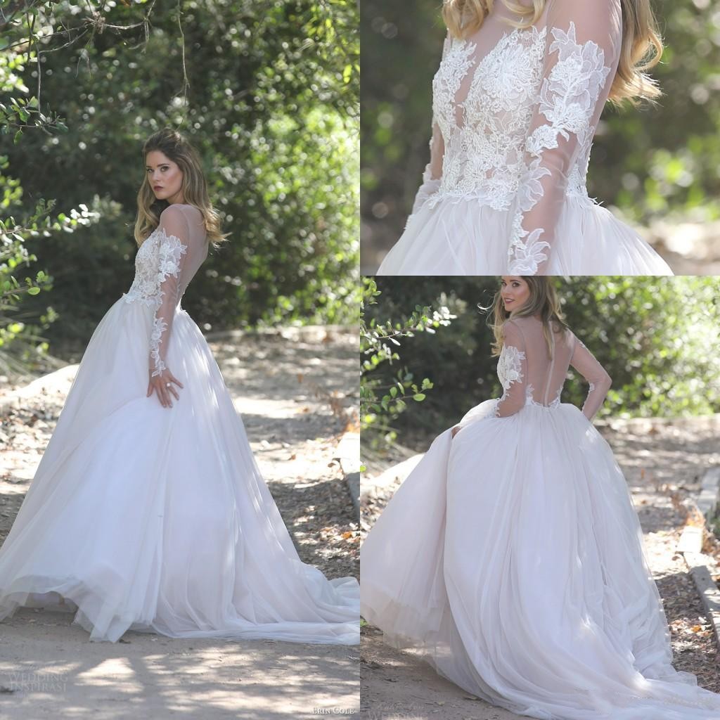 A-Line Wedding Dresses Designer Country Plus Size Lace Sheer Neck Long Sleeves Tiered Tulle Illusion Back Bridal Gowns Custom Made, White
A-Line Wedding Dresses Designer Country Plus Size Lace Sheer Neck Long Sleeves Tiered Tulle Illusion Back Bridal Gowns Custom Made, White